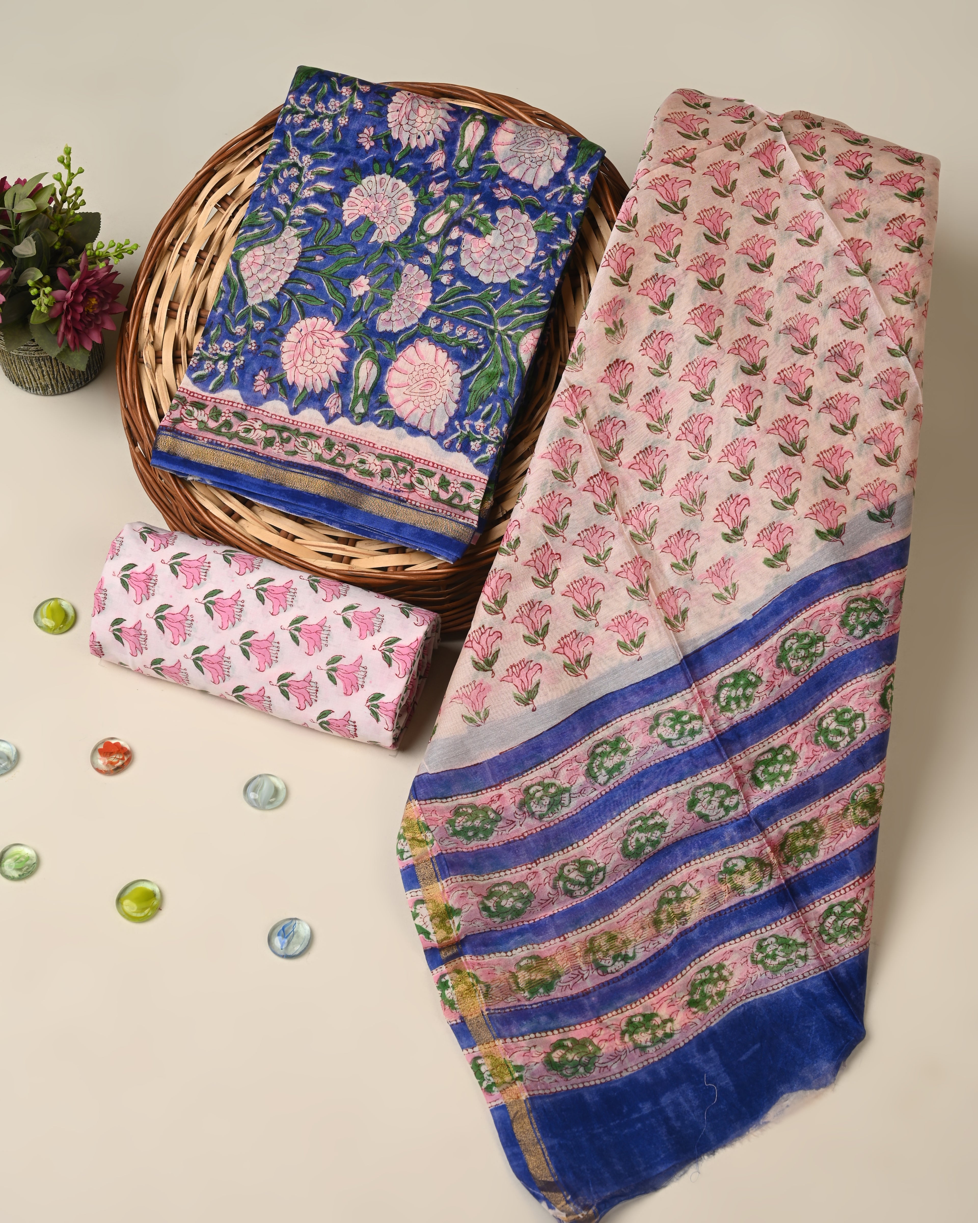 Elegant premium quality chanderi silk suit