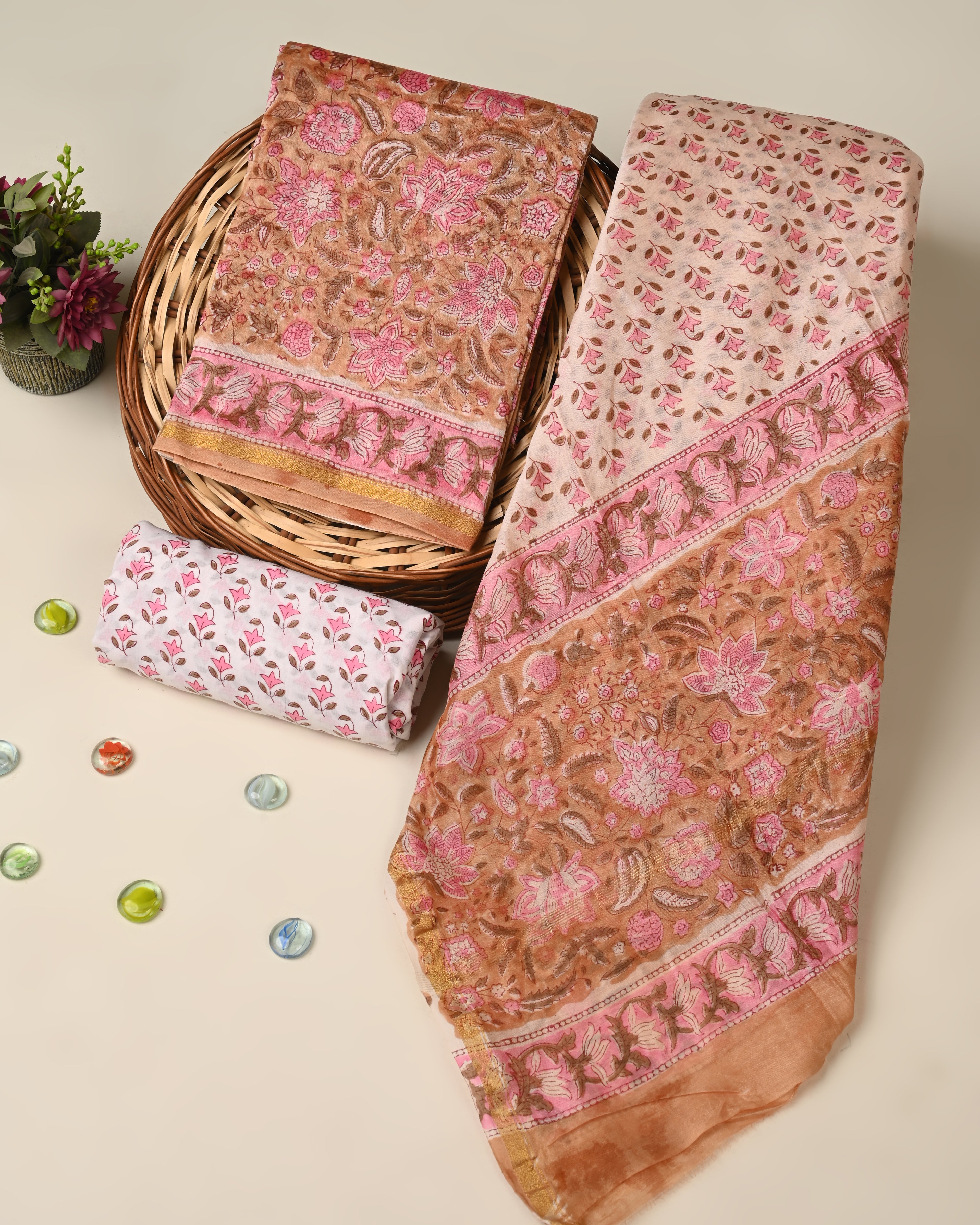 Elegant premium quality chanderi silk suit