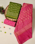 Elegant premium quality chanderi silk suit