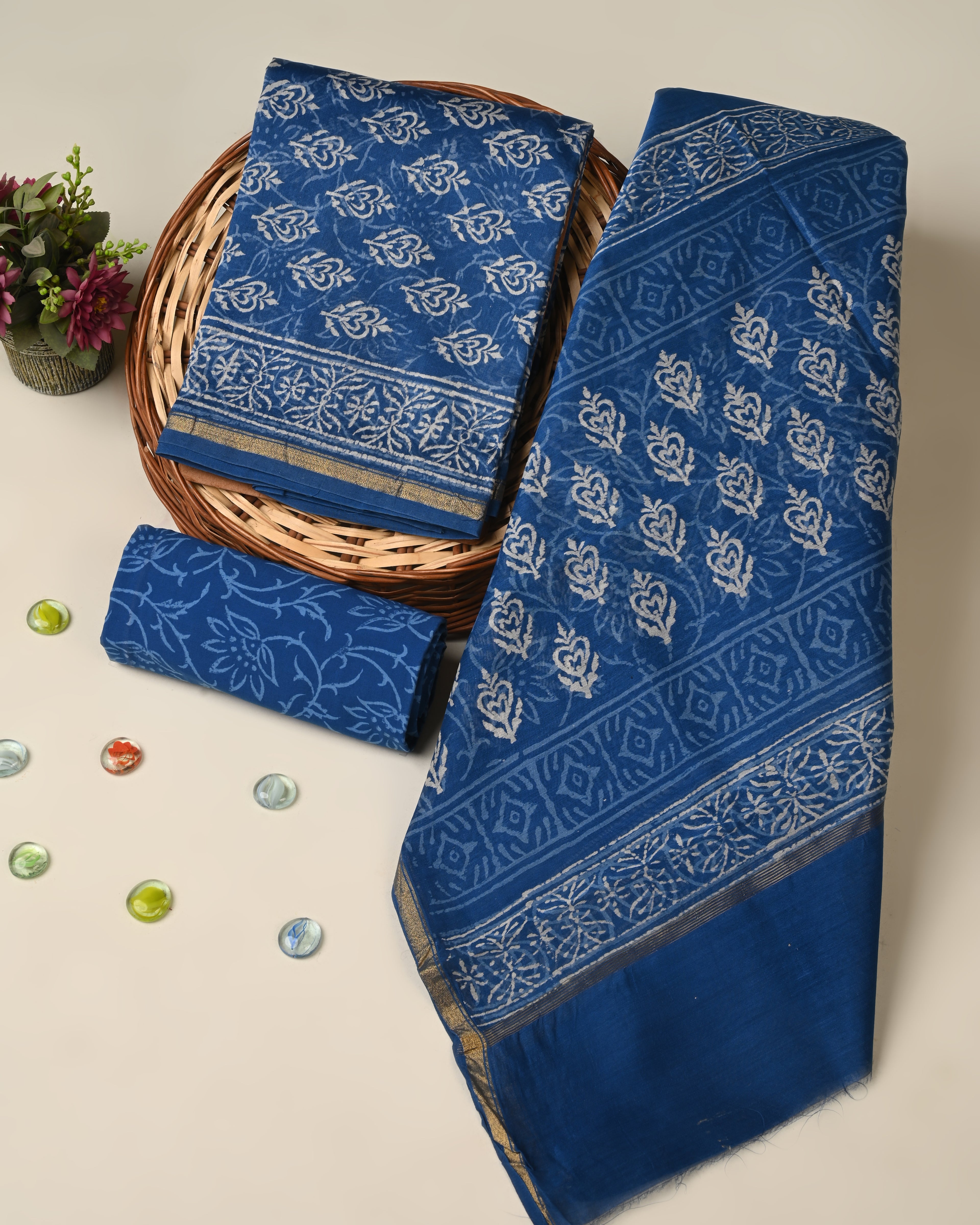 Elegant premium quality chanderi silk suit