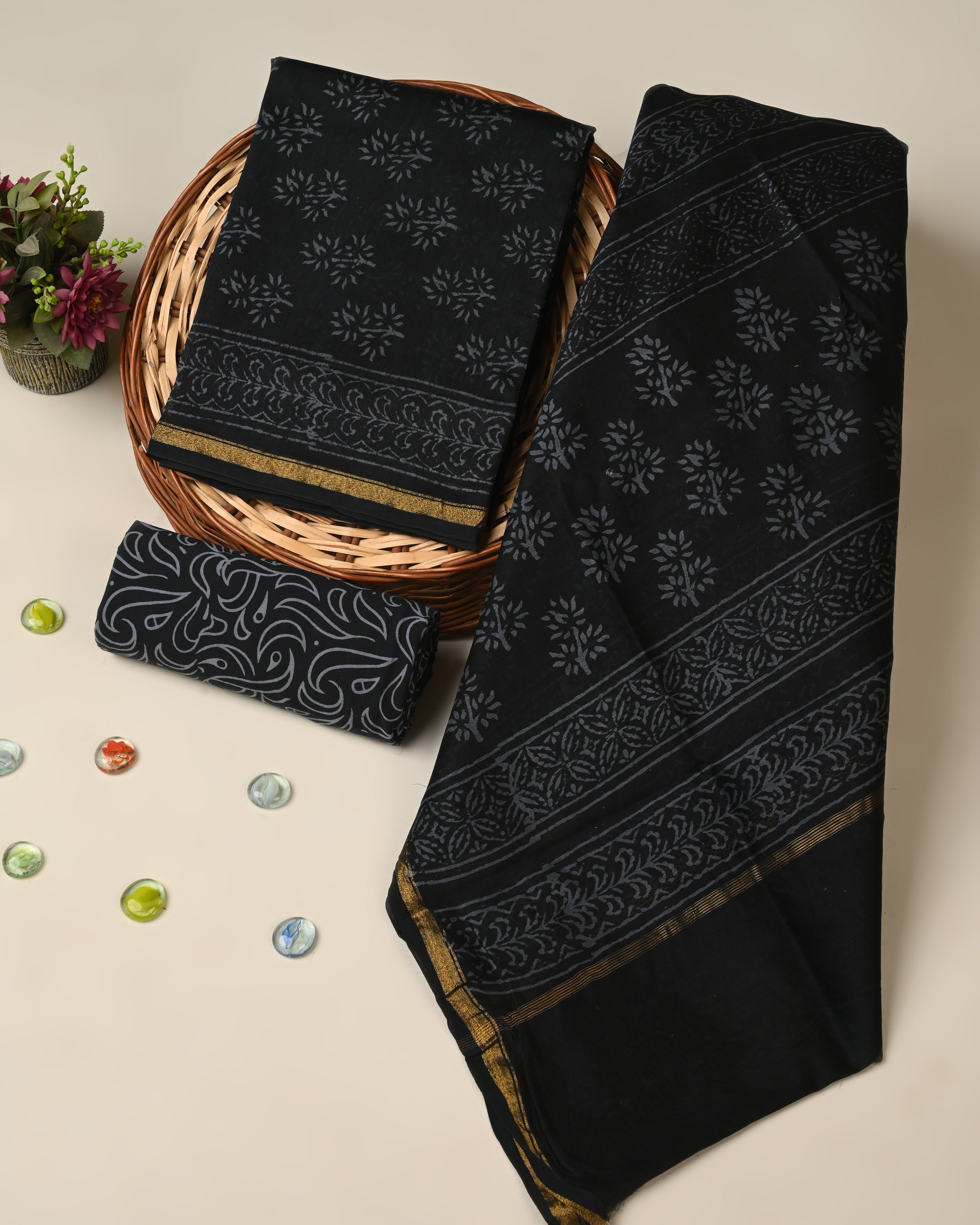 Elegant premium quality chanderi silk suit