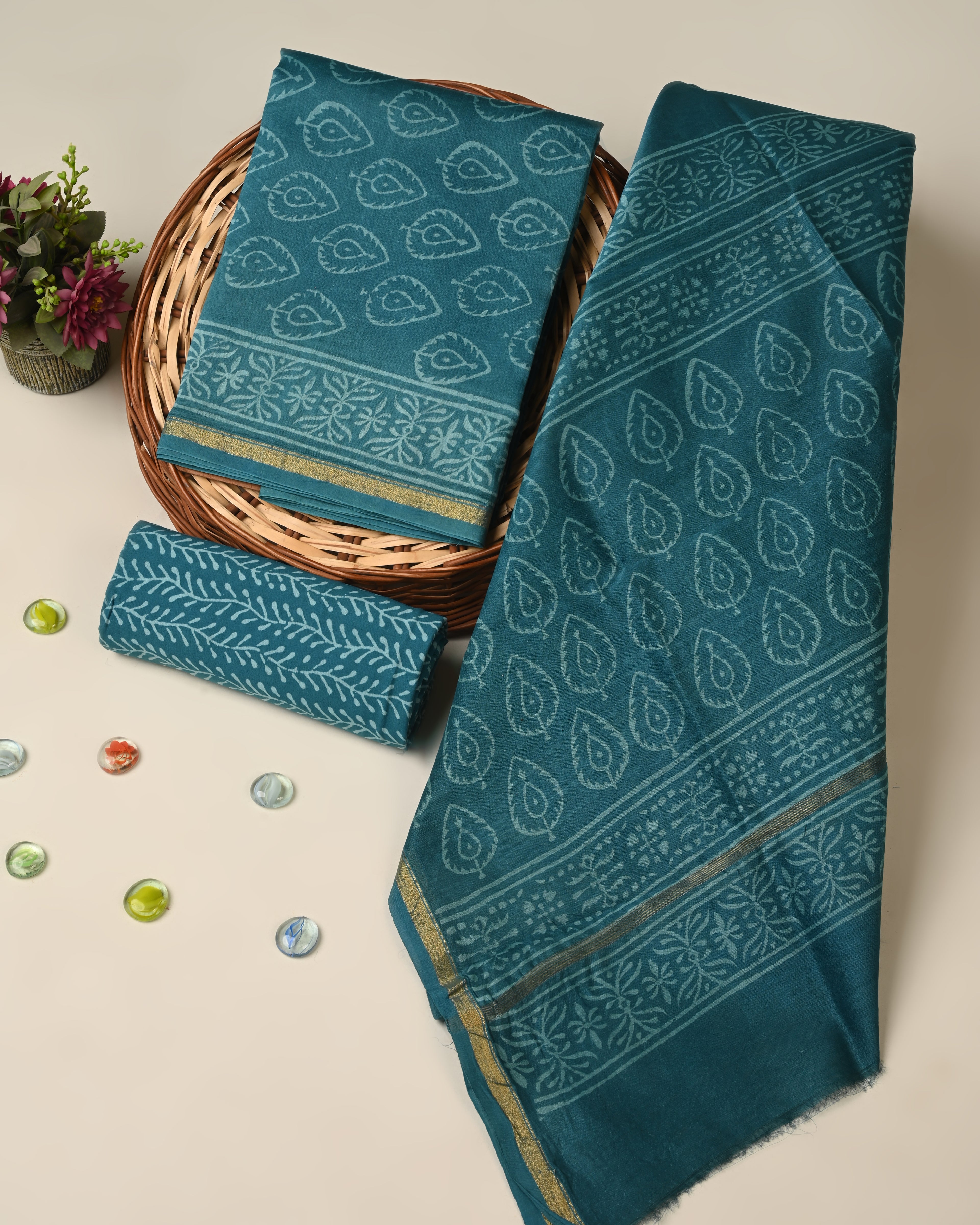 Elegant premium quality chanderi silk suit