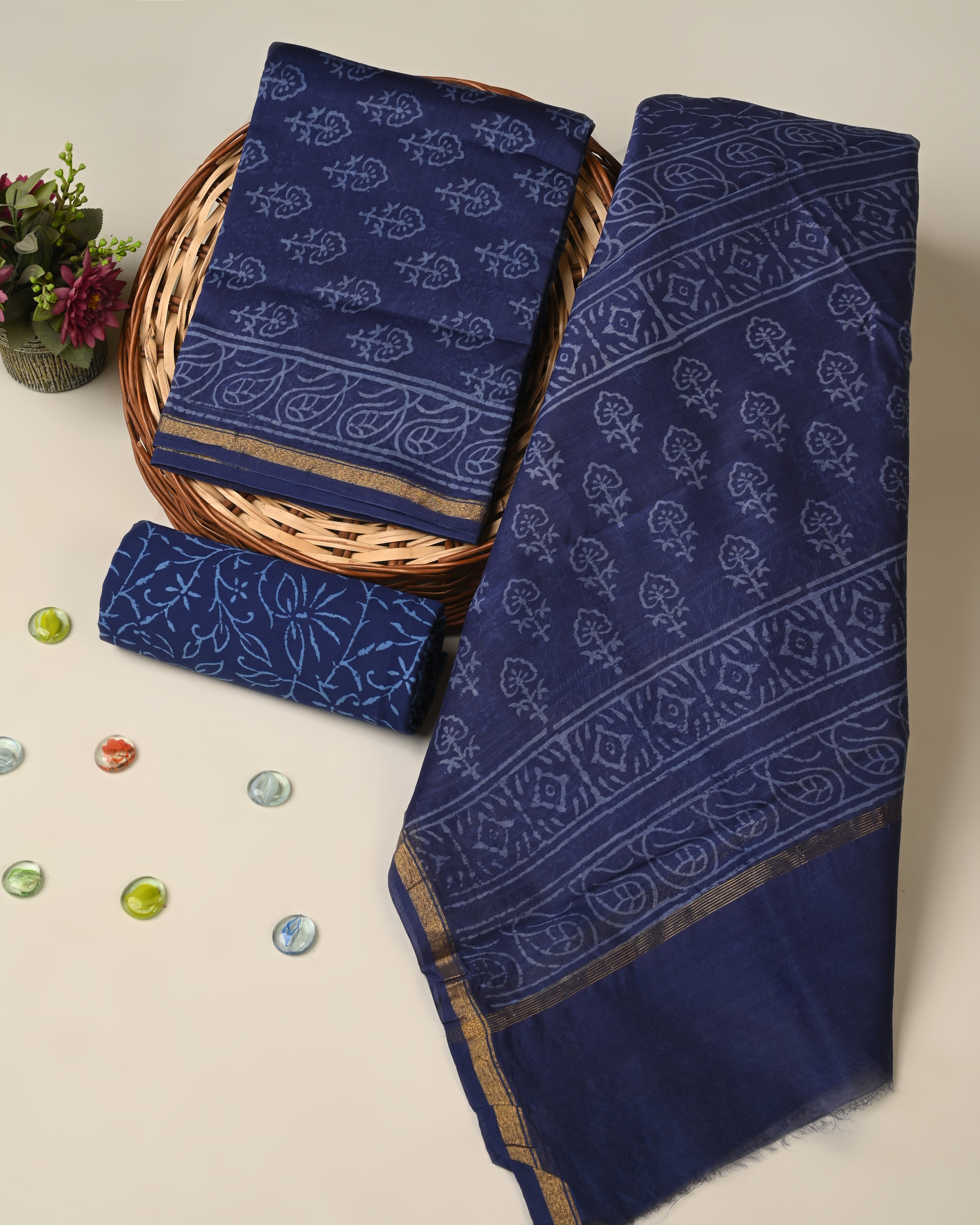 Premium Chanderi silk suit