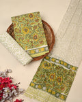 Exclusive Sanganeri Cotton Suit With Cotton Dupatta