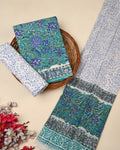 Exclusive Sanganeri Cotton Suit With Cotton Dupatta