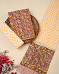 Exclusive Sanganeri Cotton Suit With Cotton Dupatta