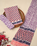Exclusive Sanganeri Cotton Suit With Cotton Dupatta