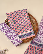 Exclusive Sanganeri Cotton Suit With Cotton Dupatta