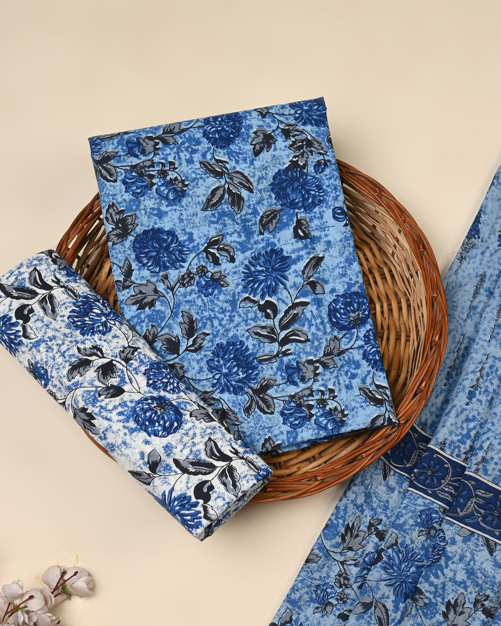 Exclusive Sanganeri Cotton Suit With Cotton Dupatta