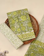 Exclusive Sanganeri Cotton Suit With Cotton Dupatta