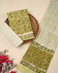 Exclusive Sanganeri Cotton Suit With Cotton Dupatta