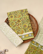 Exclusive Sanganeri Cotton Suit With Cotton Dupatta