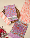Exclusive Sanganeri Cotton Suit With Cotton Dupatta