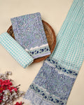Exclusive Sanganeri Cotton Suit With Cotton Dupatta