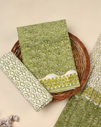 Exclusive Sanganeri Cotton Suit With Cotton Dupatta