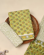 Exclusive Sanganeri Cotton Suit With Cotton Dupatta