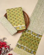 Exclusive Sanganeri Cotton Suit With Cotton Dupatta