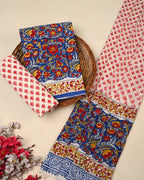 Exclusive Sanganeri Cotton Suit With Cotton Dupatta