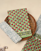 Exclusive Sanganeri Cotton Suit With Cotton Dupatta