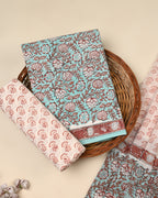 Exclusive Sanganeri Cotton Suit With Cotton Dupatta