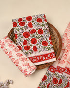 Exclusive Sanganeri Cotton Suit With Cotton Dupatta