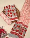 Exclusive Sanganeri Cotton Suit With Cotton Dupatta