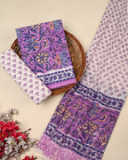 Exclusive Sanganeri Cotton Suit With Cotton Dupatta