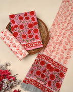 Exclusive Sanganeri Cotton Suit With Cotton Dupatta