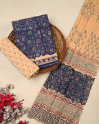 Exclusive Sanganeri Cotton Suit With Cotton Dupatta