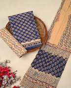 Exclusive Sanganeri Cotton Suit With Cotton Dupatta