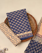 Exclusive Sanganeri Cotton Suit With Cotton Dupatta
