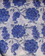 Designer hand block printed premium maheswari silk suit