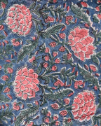 Designer hand block printed premium maheswari silk suit