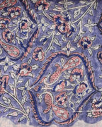 Designer hand block printed premium maheswari silk suit