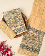 EXCLUSIVE SANGANERI COTTON SUIT WITH COTTON DUPATTA