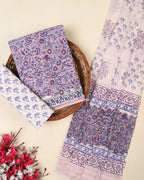 EXCLUSIVE SANGANERI COTTON SUIT WITH COTTON DUPATTA