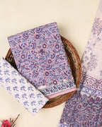 EXCLUSIVE SANGANERI COTTON SUIT WITH COTTON DUPATTA