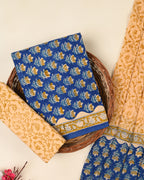 EXCLUSIVE SANGANERI COTTON SUIT WITH COTTON DUPATTA
