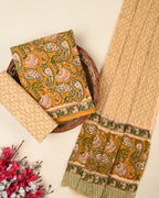 EXCLUSIVE SANGANERI COTTON SUIT WITH COTTON DUPATTA