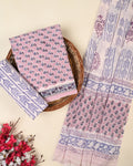 EXCLUSIVE SANGANERI COTTON SUIT WITH COTTON DUPATTA