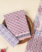 EXCLUSIVE SANGANERI COTTON SUIT WITH COTTON DUPATTA