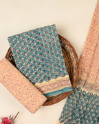 EXCLUSIVE SANGANERI COTTON SUIT WITH COTTON DUPATTA