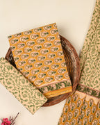 EXCLUSIVE SANGANERI COTTON SUIT WITH COTTON DUPATTA (Copy)