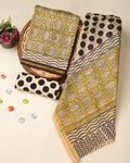 Exclusive bagru print chanderi silk suit