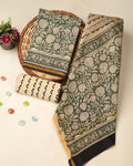 Exclusive bagru print chanderi silk suit