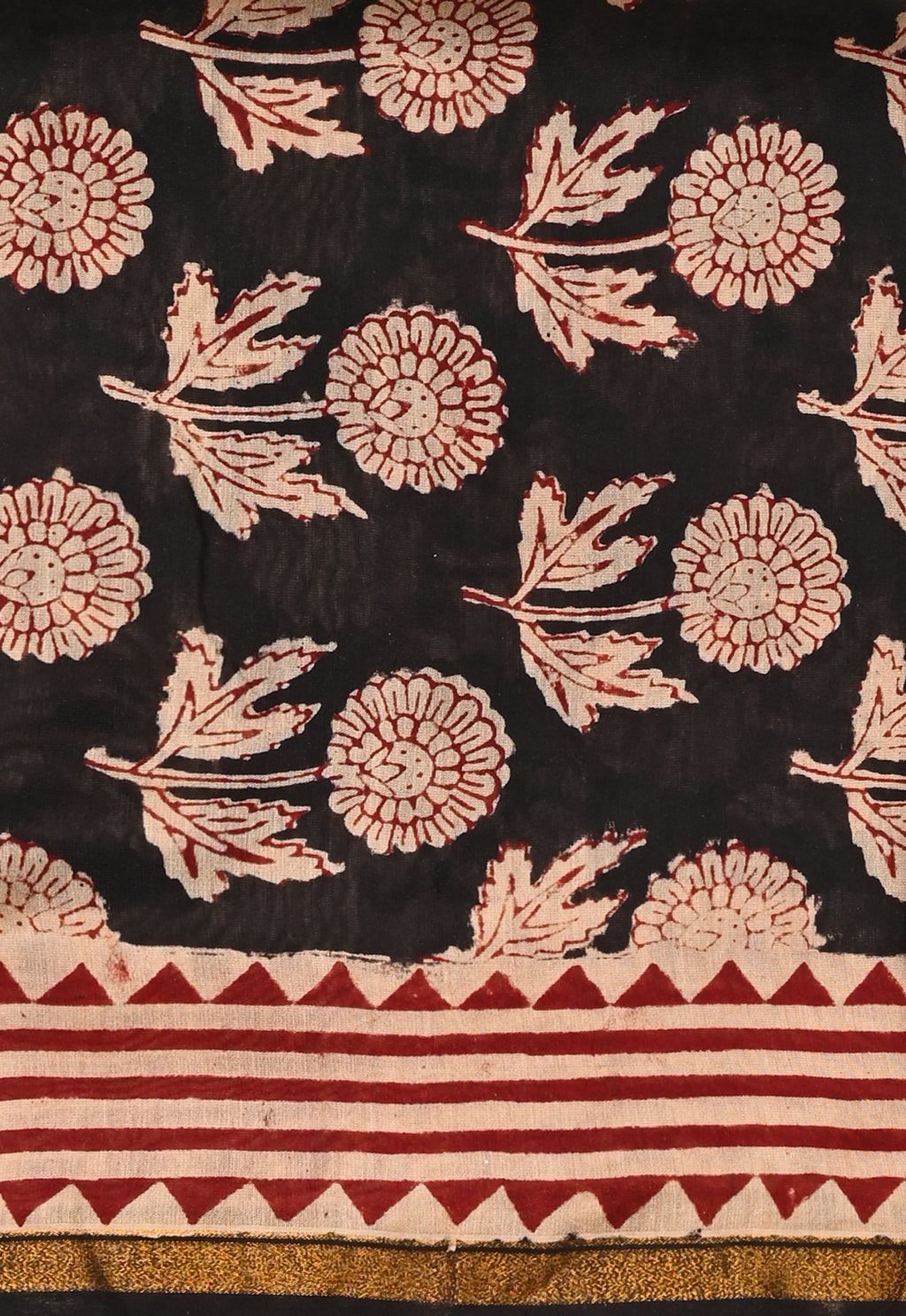 Exclusive bagru print chanderi silk suit