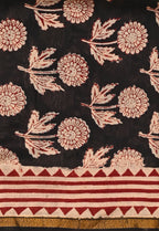 Exclusive bagru print chanderi silk suit