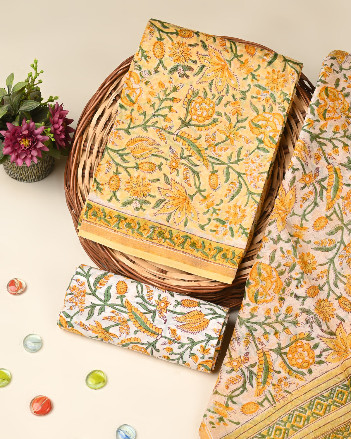 Elegant premium quality chanderi silk suit