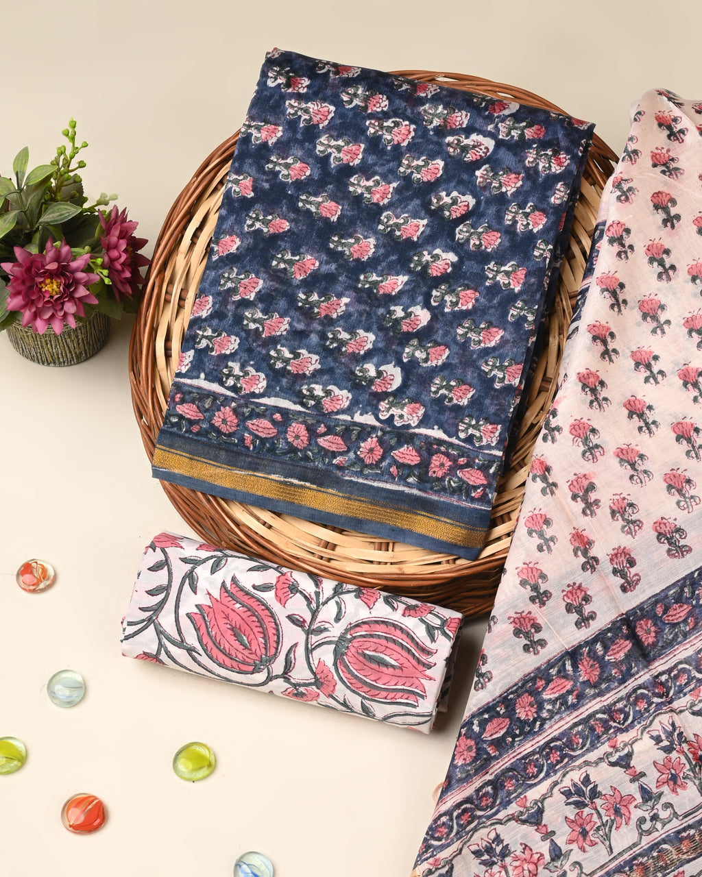 Elegant premium quality chanderi silk suit