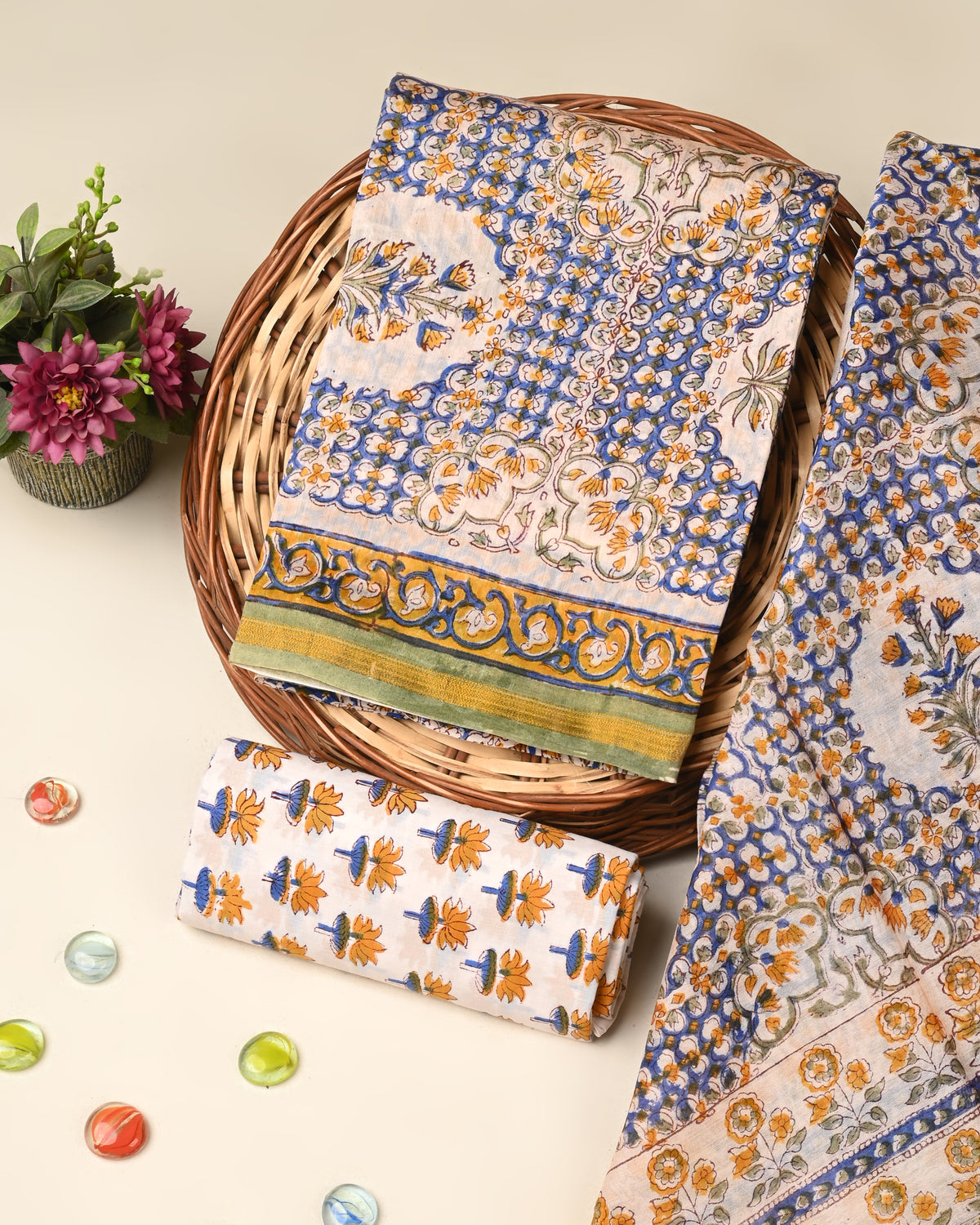 Elegant premium quality chanderi silk suit